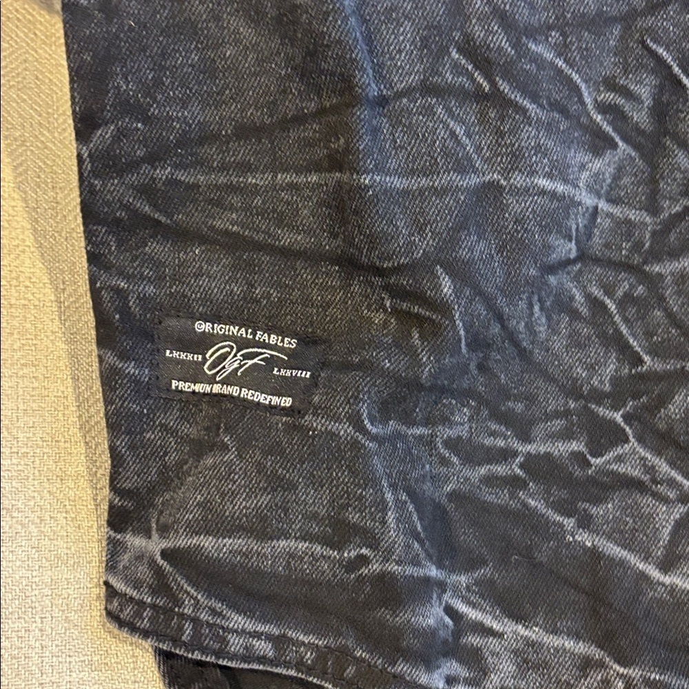 Original Fables OG Denim Black Washed Baseball Jersey size Large - Picture 4 of 7